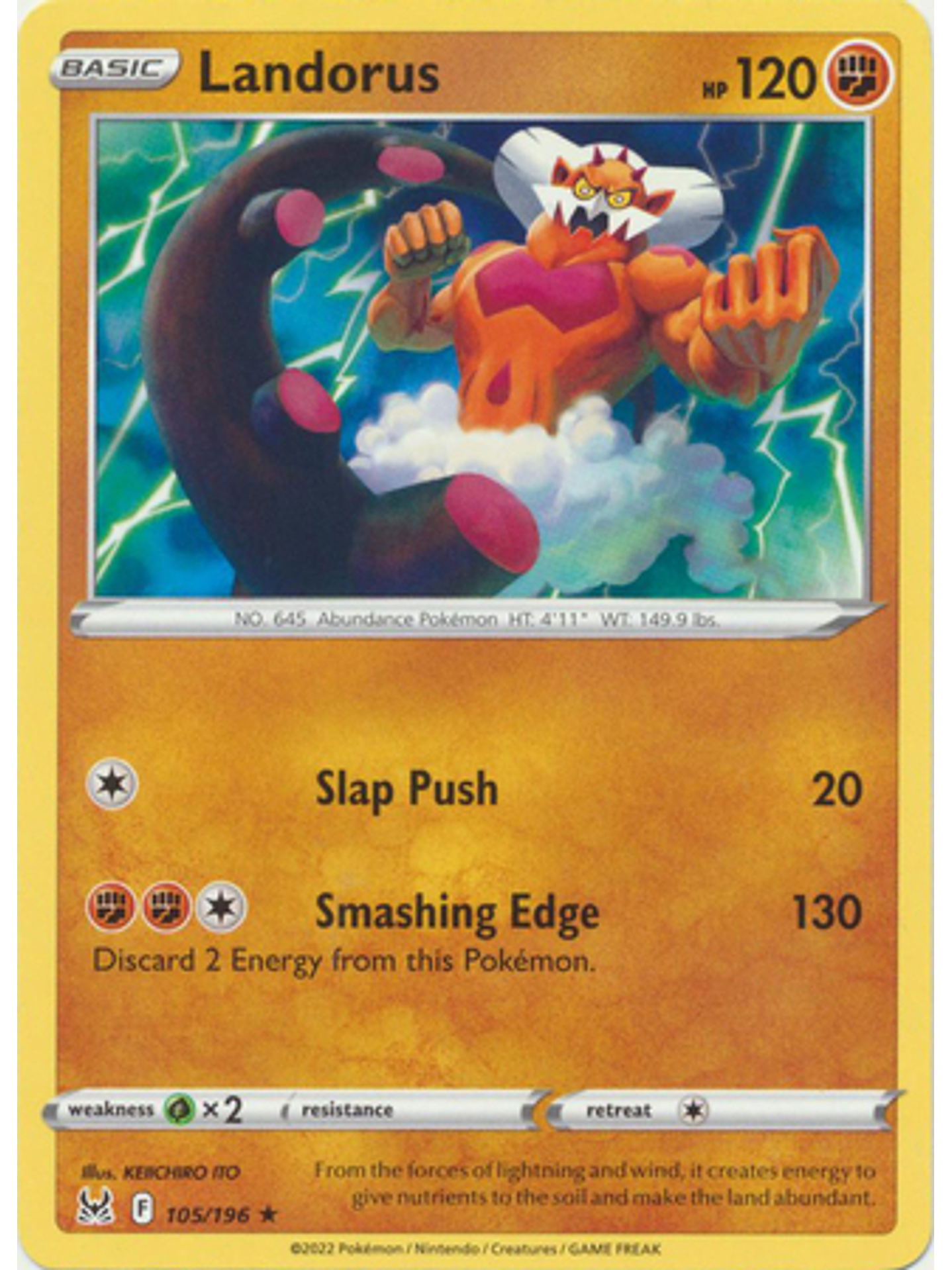 Landorus - 105/196 - Rare 1