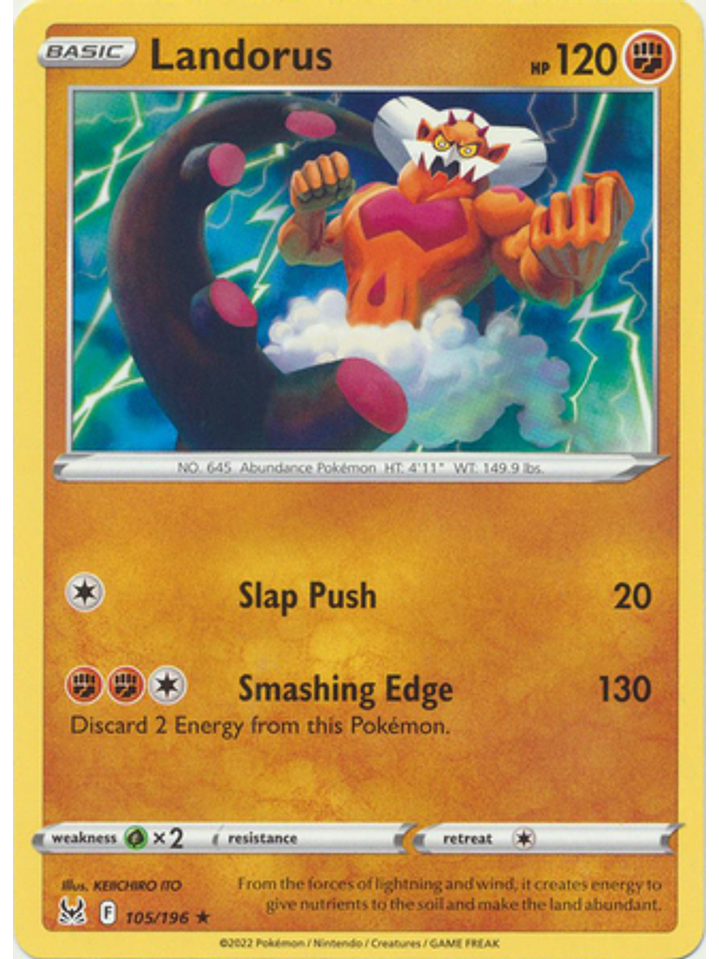 Landorus - 105/196 - Rare 1