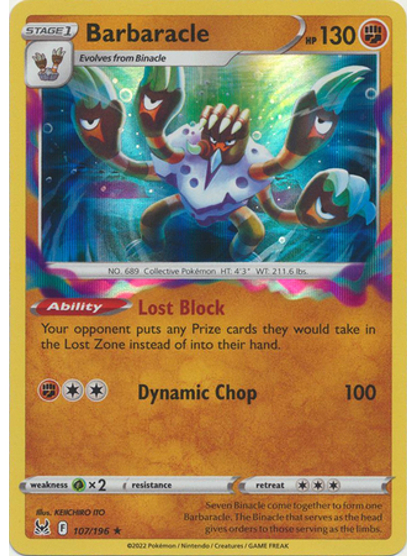 Barbaracle - 107/196 - Holo Rare 1
