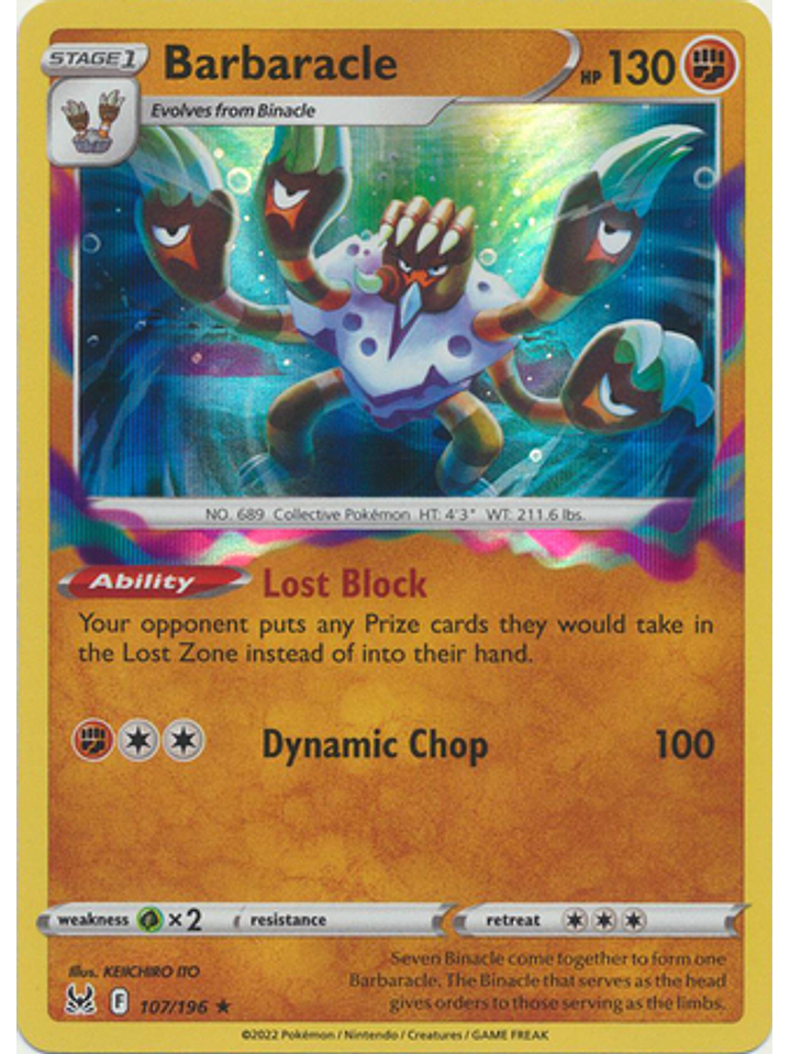 Barbaracle - 107/196 - Holo Rare 1