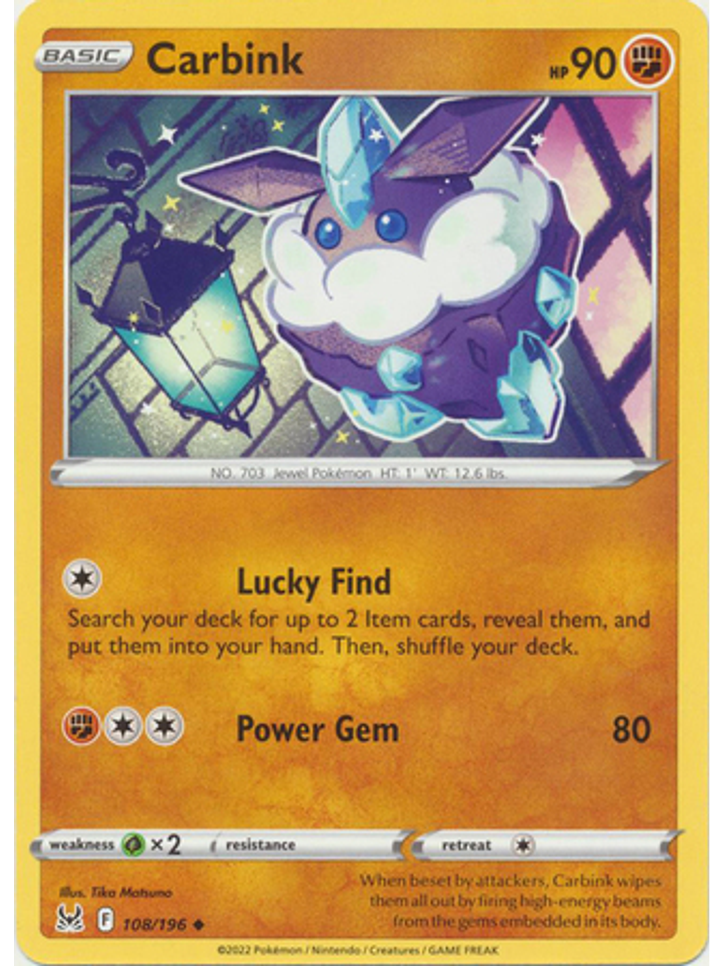 Carbink - 108/196 - Uncommon 1