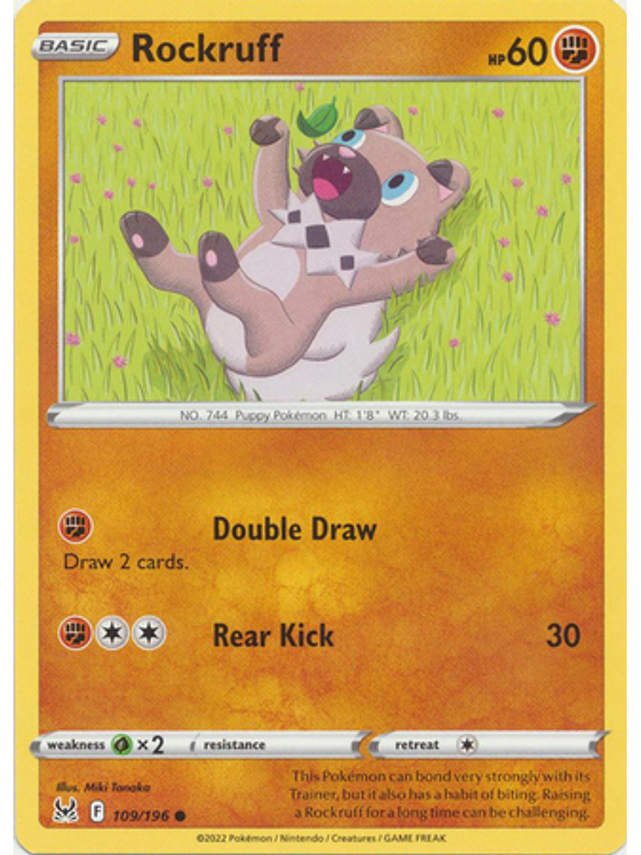 Rockruff - 109/196 - Common 1