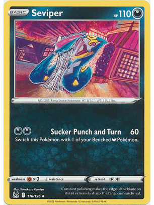 Seviper - 116/196 - Uncommon