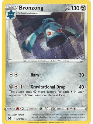 Bronzong - 126/196 - Uncommon