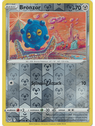 Bronzor - 125/196 - Common Reverse Holo