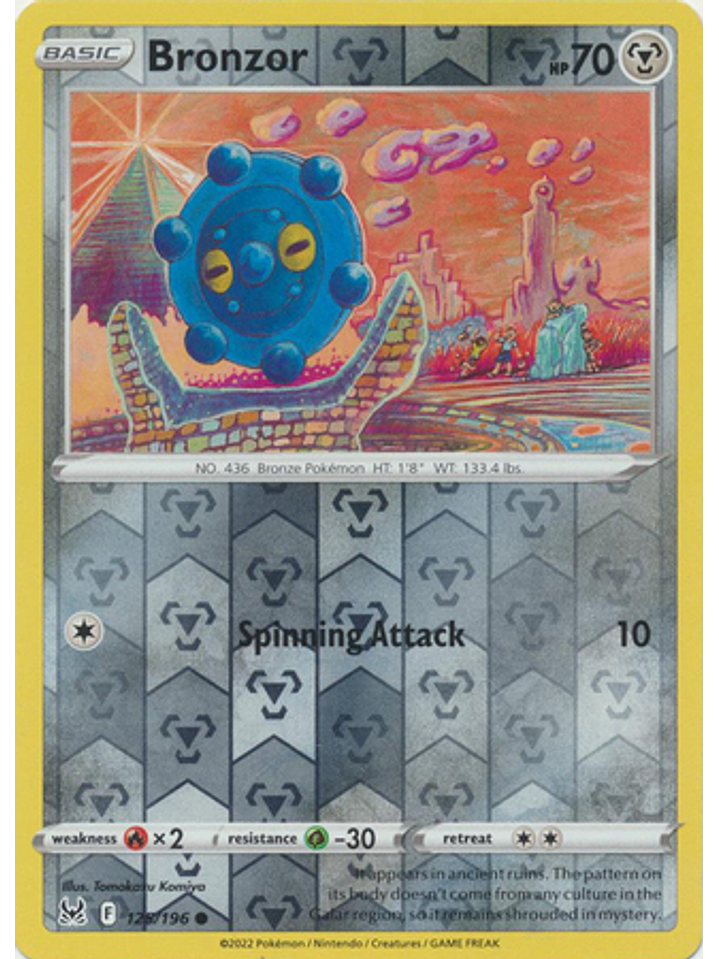 Bronzor - 125/196 - Common Reverse Holo 1