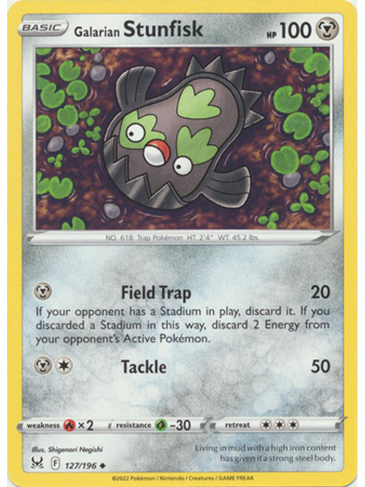 Galarian Stunfisk - 127/196 - Uncommon 1