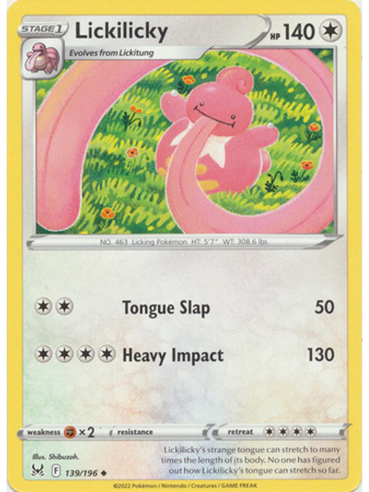 Lickilicky - 139/196 - Uncommon 1