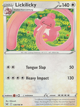 Lickilicky - 139/196 - Uncommon