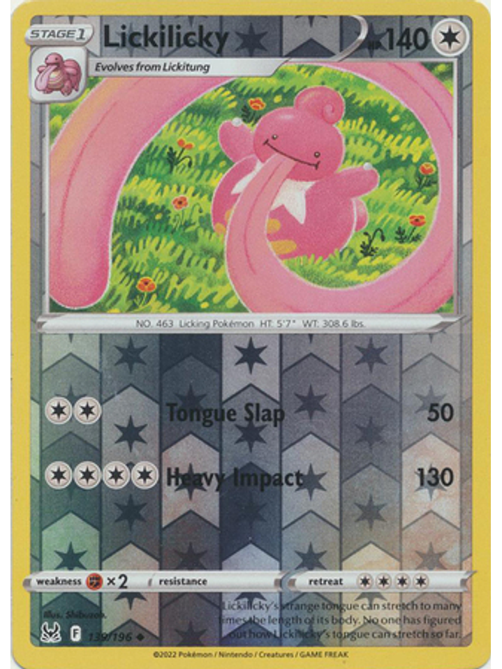 Lickilicky - 139/196 - Uncommon Reverse Holo 1