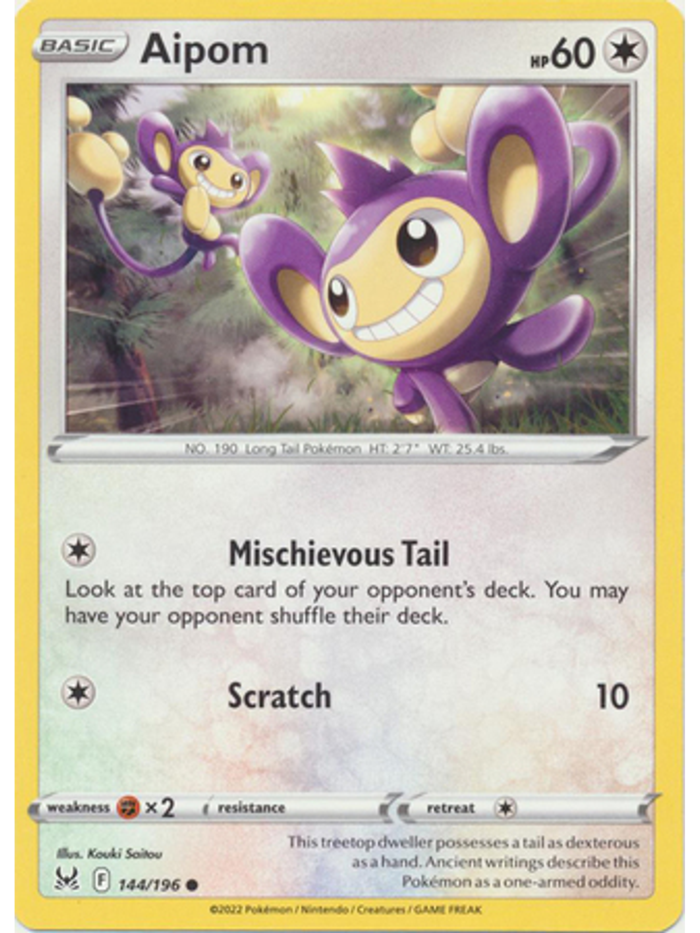 Aipom - 144/196 - Common 1