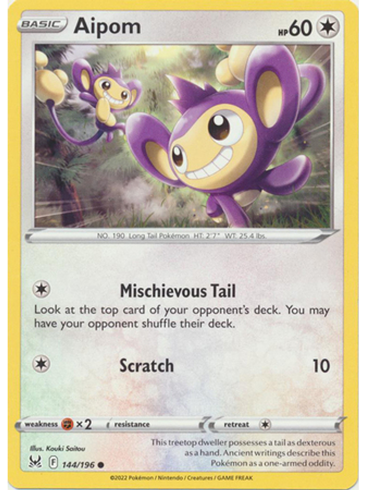 Aipom - 144/196 - Common 1