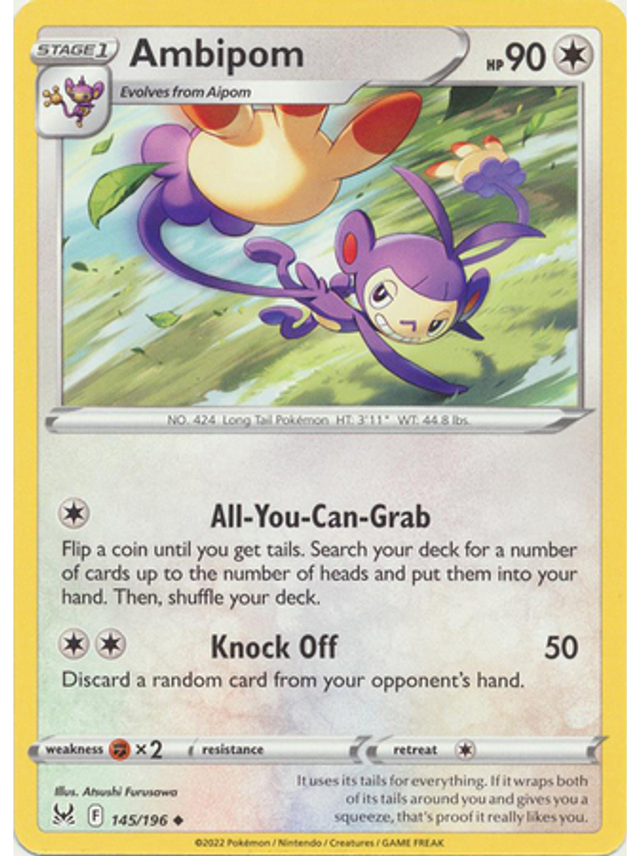 Ambipom - 145/196 - Uncommon 1