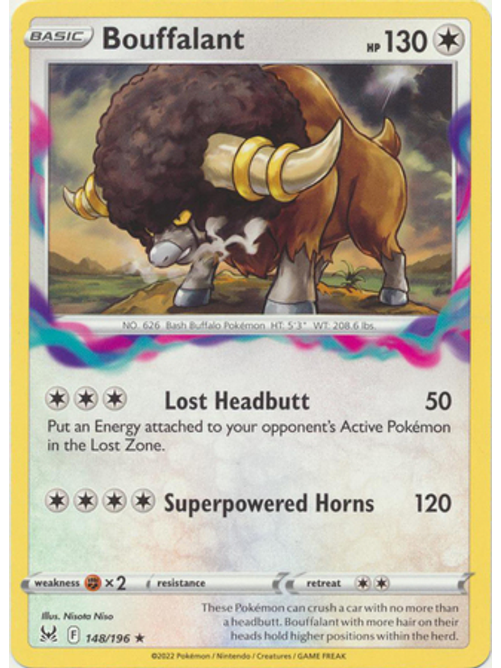 Bouffalant - 148/196 - Rare 1