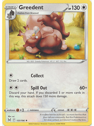 Greedent - 151/196 - Rare