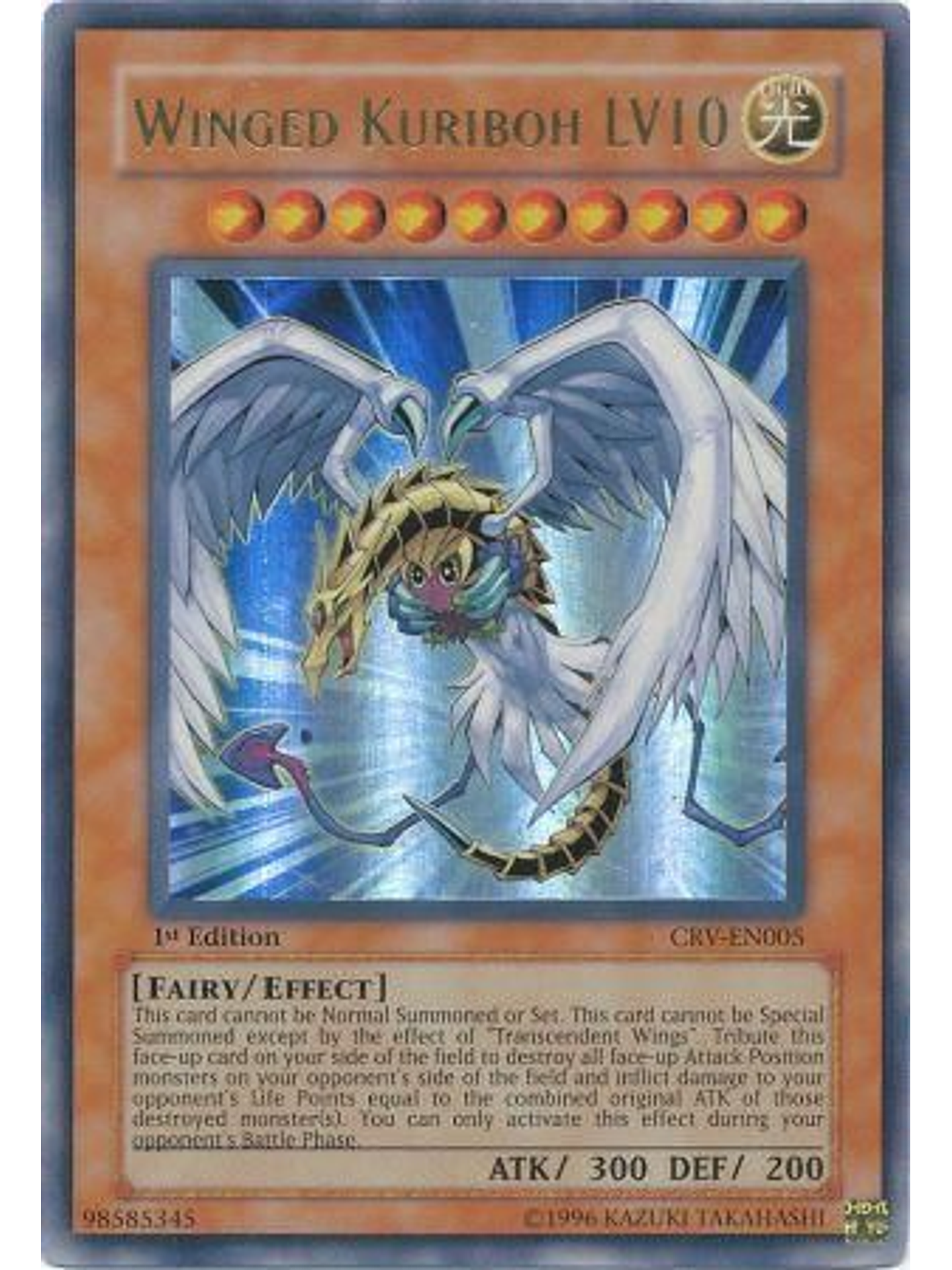 Winged Kuriboh LV10 - CRV-EN005 - Ultra Rare 1st Edition 1