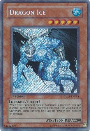 Dragon Ice - GLAS-EN084 - Secret Rare 1st Edition