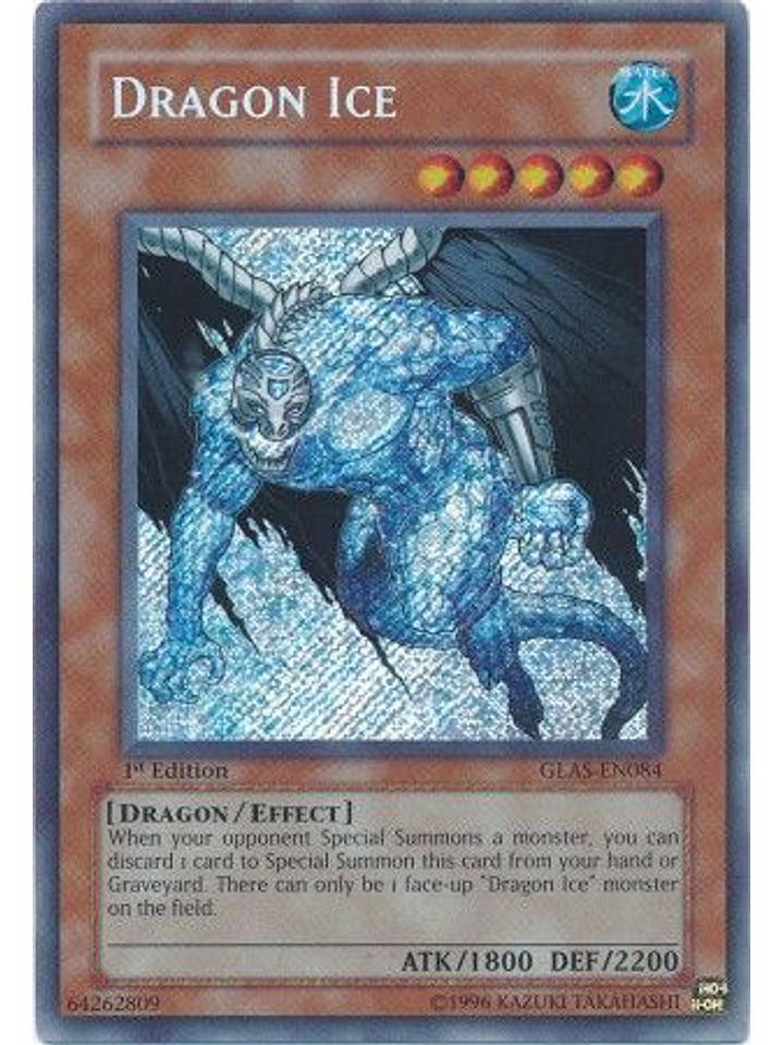 Dragon Ice - GLAS-EN084 - Secret Rare 1st Edition 1