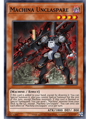 Machina Unclaspare - MP22-EN014 - Ultra Rare 1st Edition