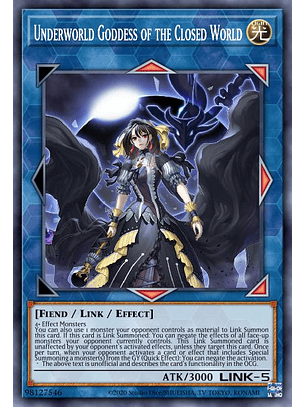 Underworld Goddess of the Closed World - MP22-EN028 - Prismatic Secret Rare 1st Edition