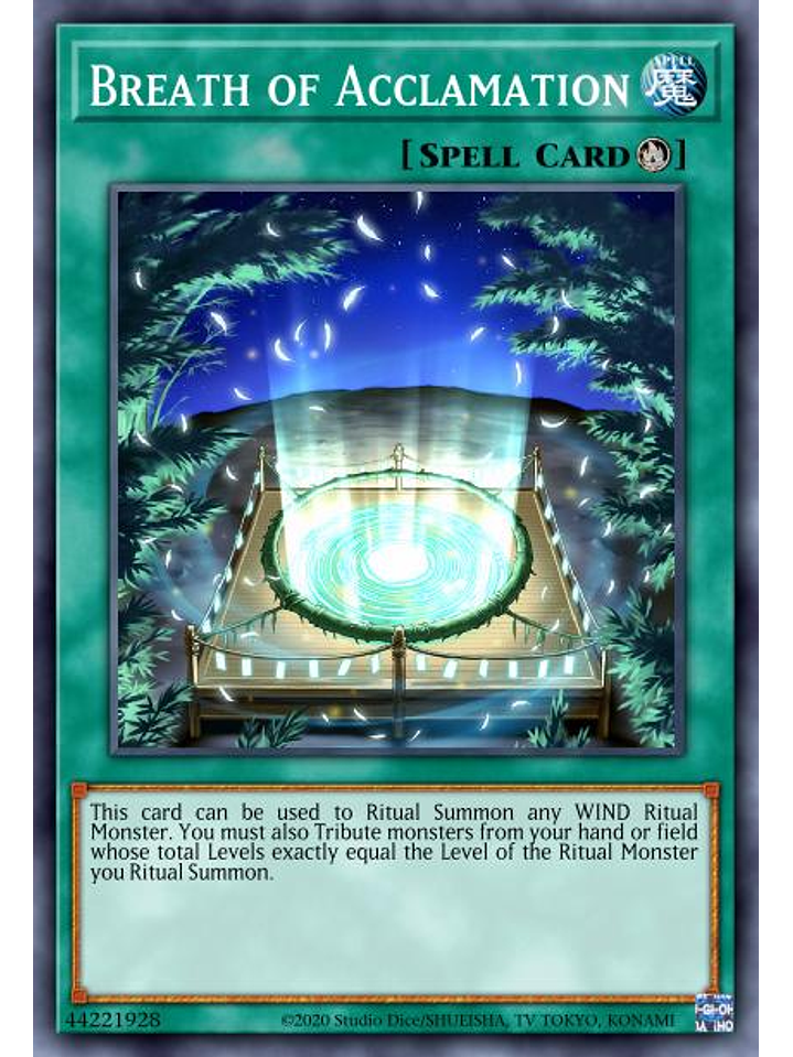 Breath of Acclamation - MP22-EN049 - Ultra Rare 1st Edition 1