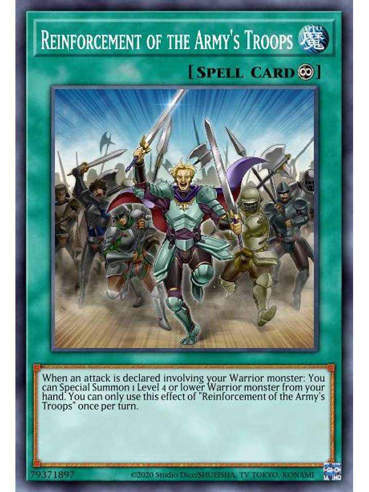 Reinforcement of the Army's Troops - MP22-EN051 - Ultra Rare 1st Edition 1