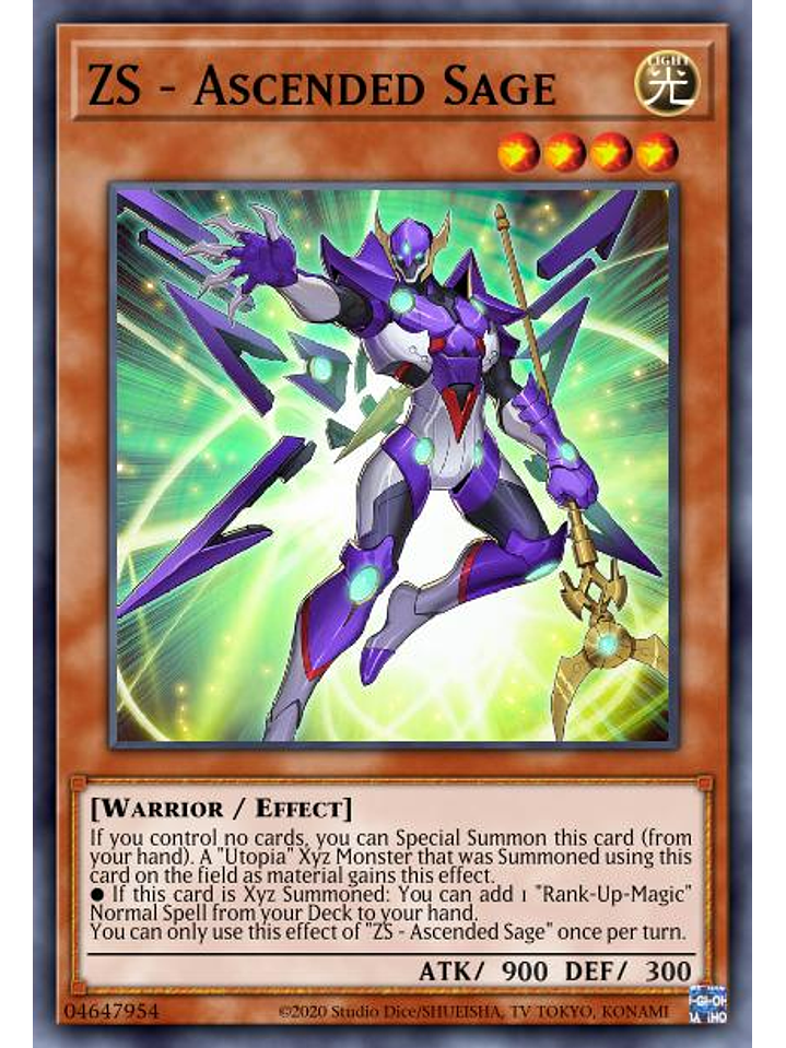 ZS - Ascended Sage - MP22-EN059 - Prismatic Secret Rare 1st Edition 1