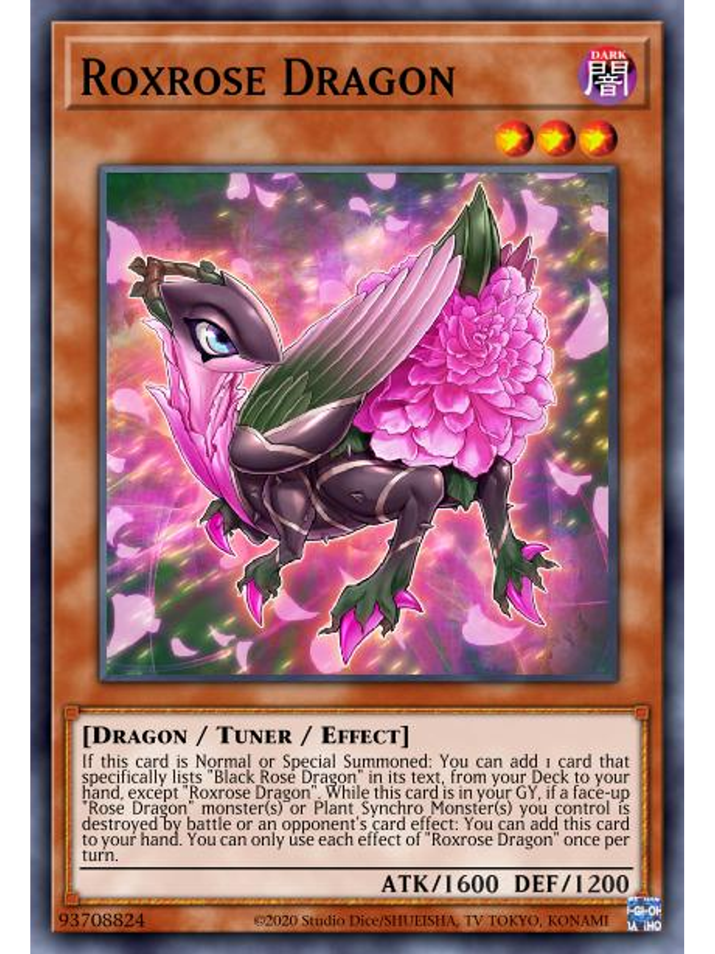 Roxrose Dragon - MP22-EN060 - Prismatic Secret Rare 1st Edition 1