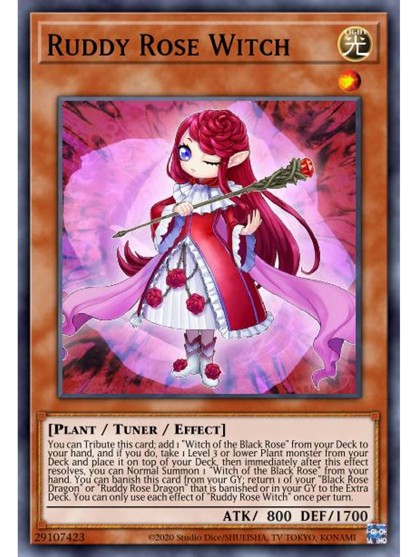 Ruddy Rose Witch - MP22-EN061 - Rare 1st Edition 1