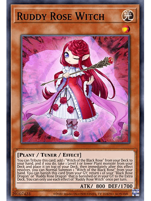 Ruddy Rose Witch - MP22-EN061 - Rare 1st Edition