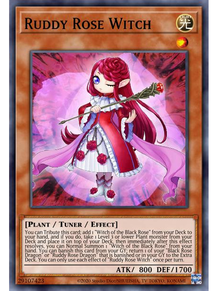 Ruddy Rose Witch - MP22-EN061 - Rare 1st Edition 1