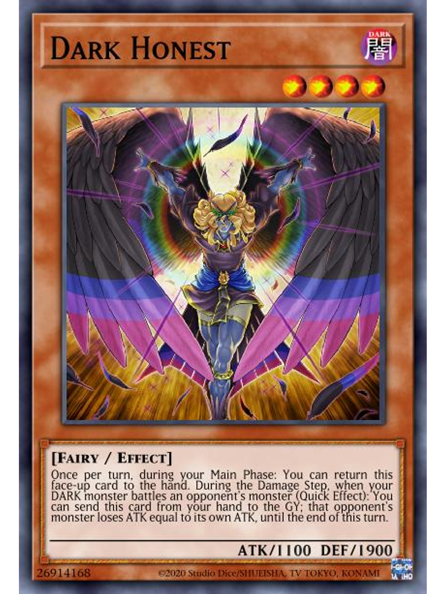 Dark Honest - MP22-EN068 - Ultra Rare 1st Edition 1