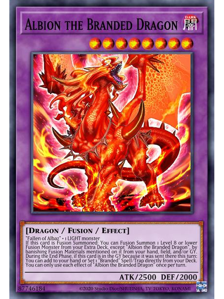 Albion the Branded Dragon - MP22-EN076 - Prismatic Secret Rare 1st Edition 1