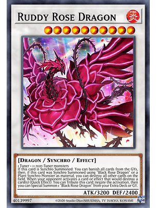 Ruddy Rose Dragon - MP22-EN077 - Prismatic Secret Rare 1st Edition