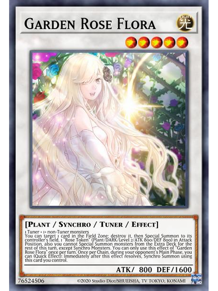 Garden Rose Flora - MP22-EN078 - Rare 1st Edition 1