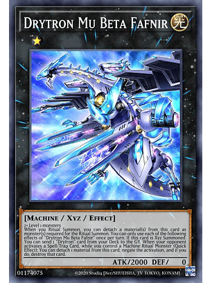 Drytron Mu Beta Fafnir - MP22-EN084 - Prismatic Secret Rare 1st Edition