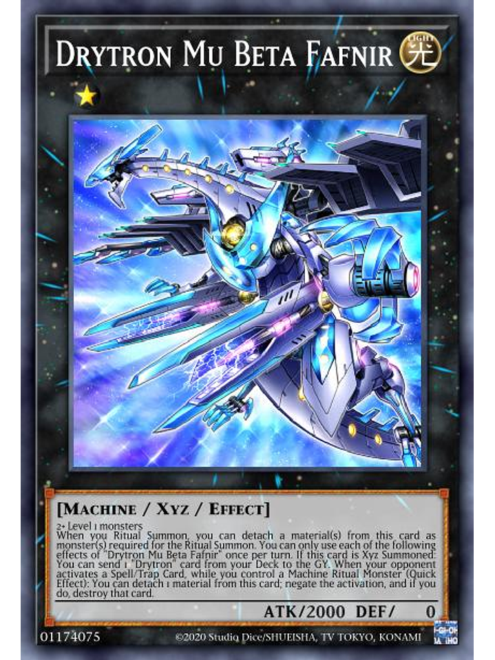 Drytron Mu Beta Fafnir - MP22-EN084 - Prismatic Secret Rare 1st Edition 1