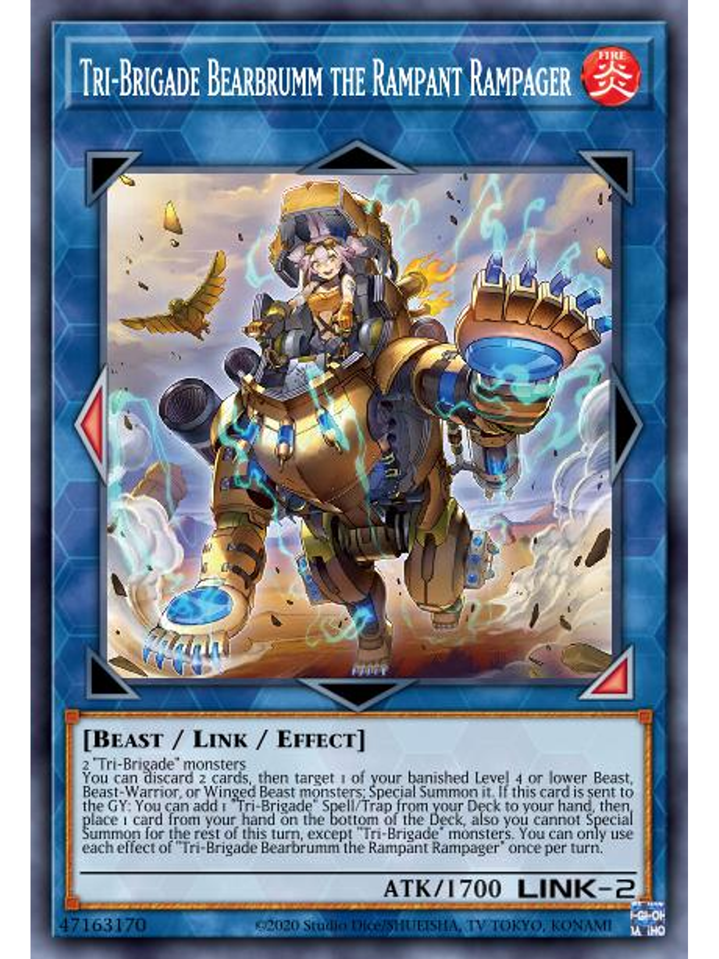 Tri-Brigade Bearbrumm the Rampant Rampager - MP22-EN085 - Ultra Rare 1st Edition 1