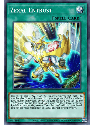 Zexal Entrust - MP22-EN092 - Common 1st Edition