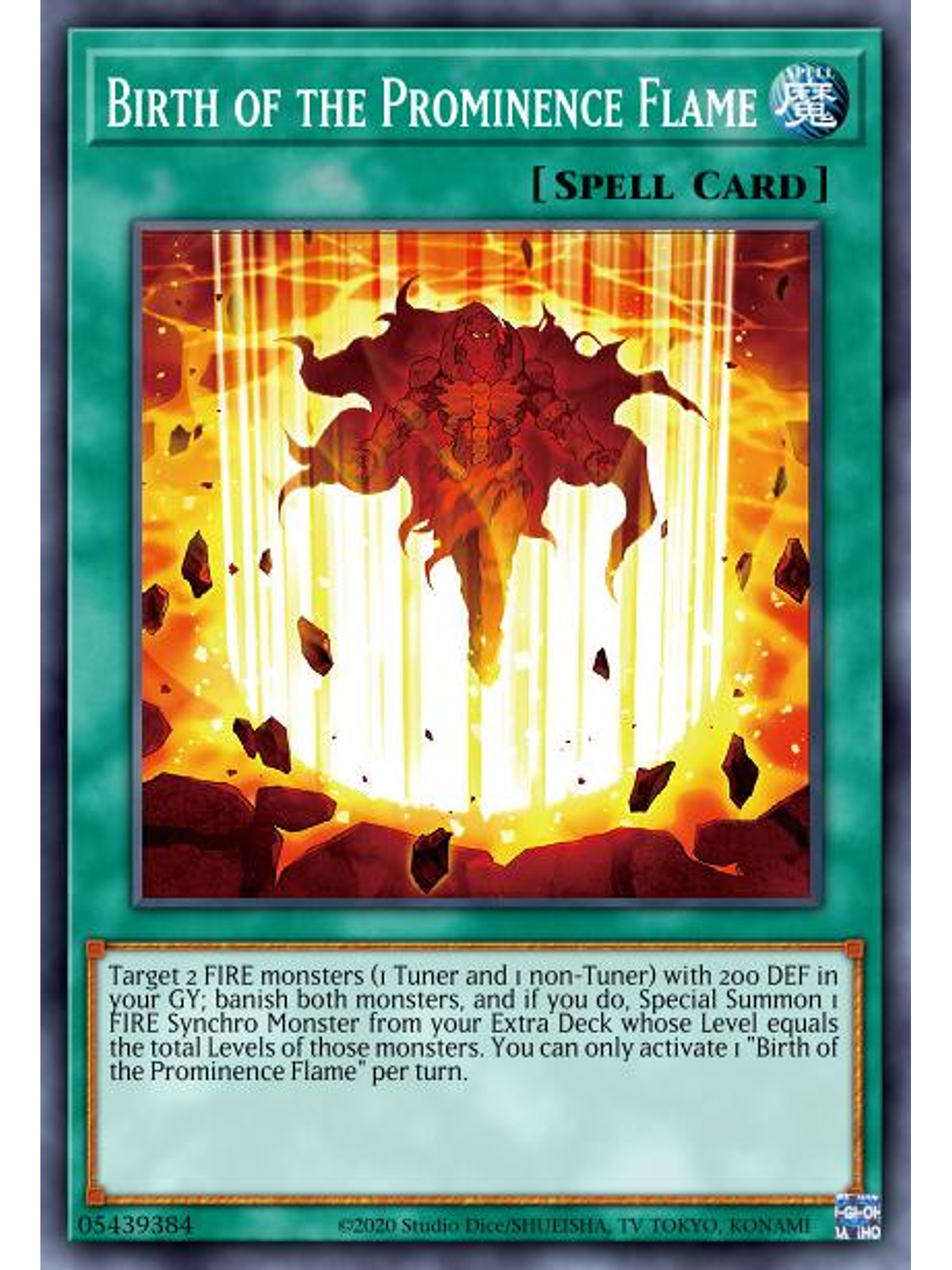 Birth of the Prominence Flame - MP22-EN098 - Rare 1st Edition 1