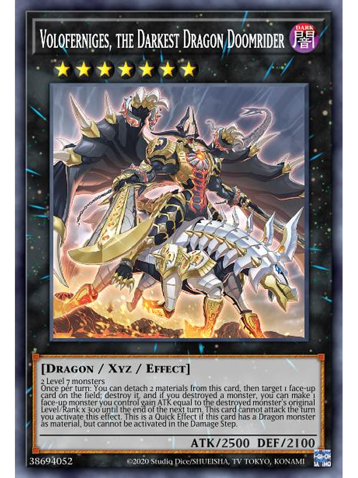 Voloferniges, the Darkest Dragon Doomrider - MP22-EN150 - Rare 1st Edition 1