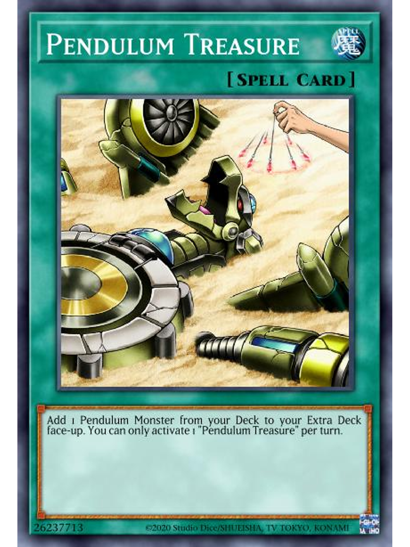 Pendulum Treasure - MP22-EN165 - Rare 1st Edition 1