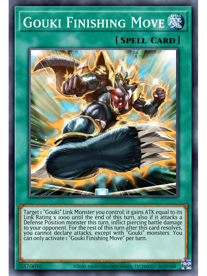 Gouki Finishing Move - MP22-EN185 - Super Rare 1st Edition 1