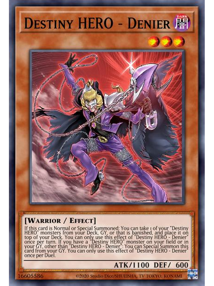 Destiny HERO - Denier - MP22-EN199 - Common 1st Edition 1