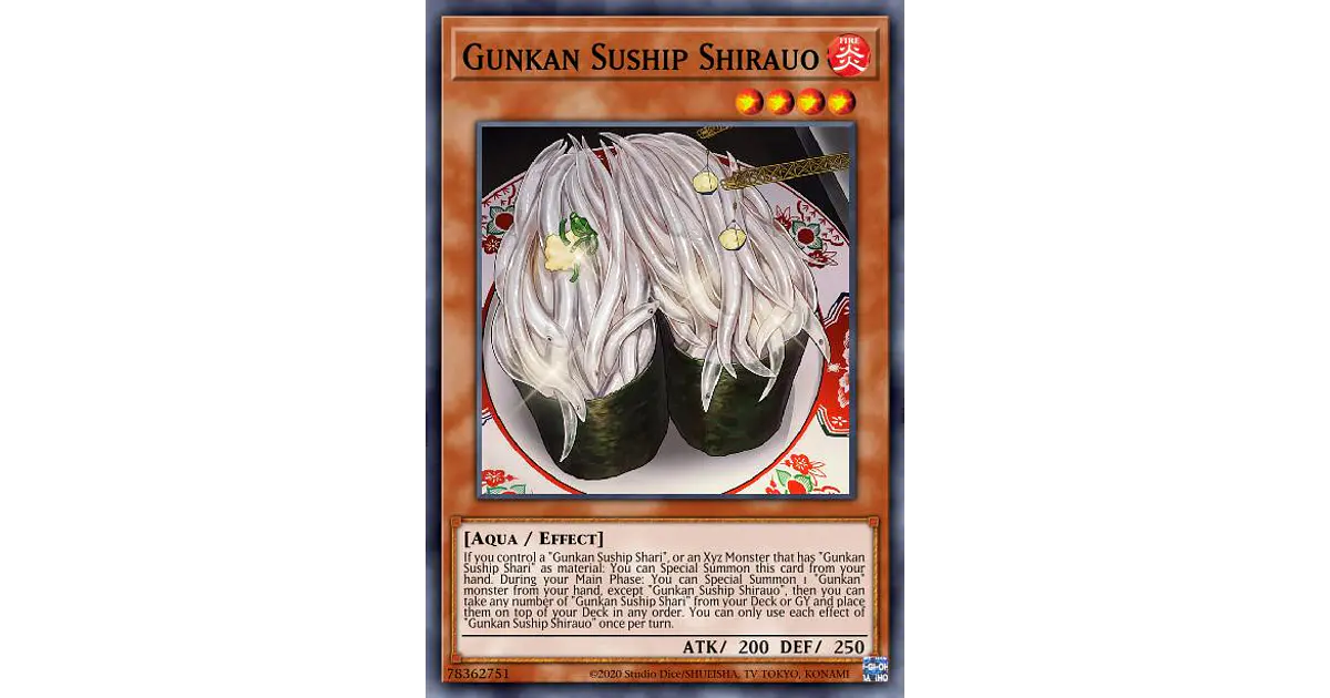 Carta Yu-Gi-Oh! Gunkan Suship Shirauo MP22-EN202 - Común, 1ª Edición