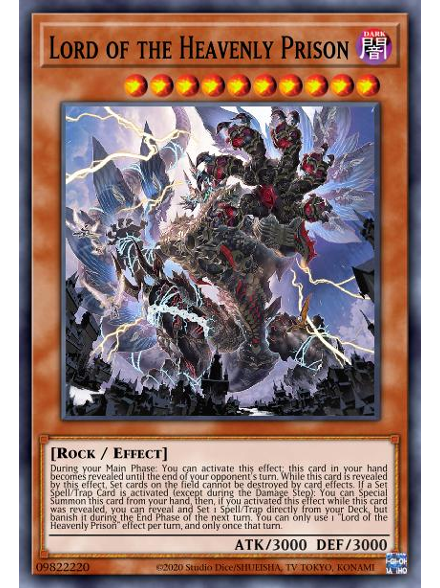 Lord of the Heavenly Prison - MP22-EN205 - Prismatic Secret Rare 1st Edition 1