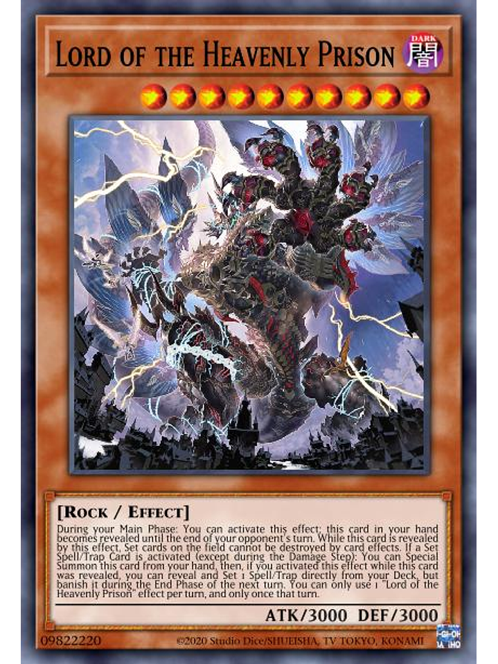 Lord of the Heavenly Prison - MP22-EN205 - Prismatic Secret Rare 1st Edition 1