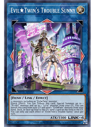 Evil Twin's Trouble Sunny - MP22-EN216 - Prismatic Secret Rare 1st Edition