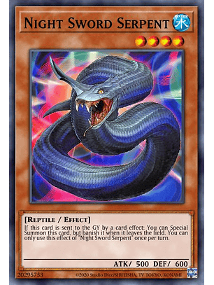 Night Sword Serpent - MP22-EN232 - Common 1st Edition