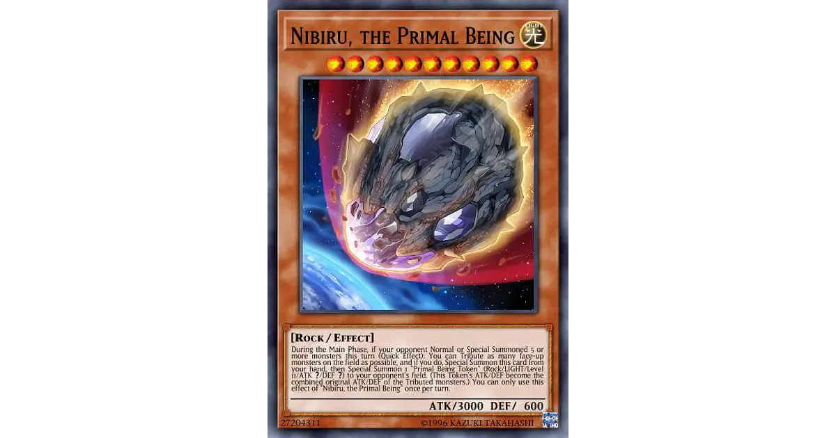 nibiru yugioh card Nibiru, the Primal Being TN19-EN013 Yu-Gi-Oh! Card